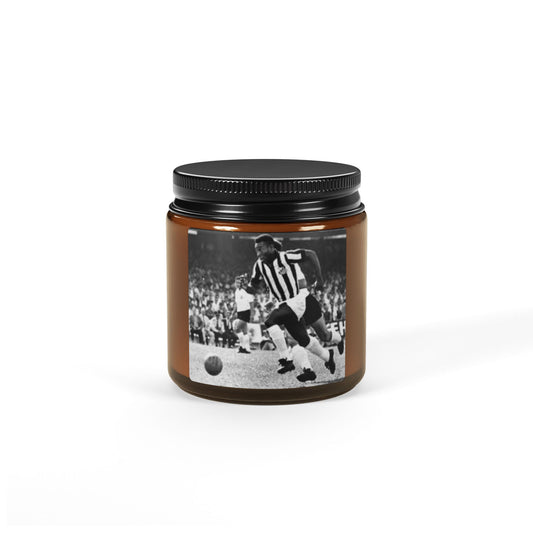 A Pele Vintage Soccer Scented Soy Candle, Sports Decor, Gift for Him, Home Fragrance, Relaxation Candle