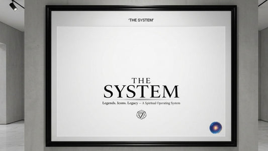 Framed ART with 'The System' branding in a modern interior setting